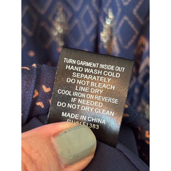 Anthropologie Current Air XS Taken In Teal Gold Navy Mini Dress Pleated - Picture 8 of 13